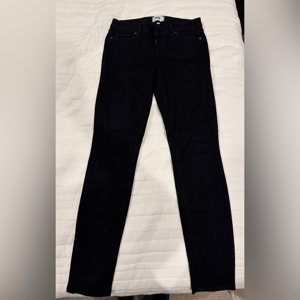 PAIGE Women's Black Skinny Jeans